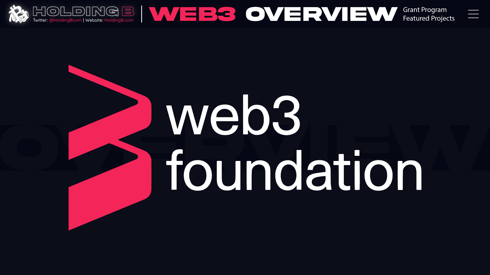 Web3 Foundation’s grant program and featured projects